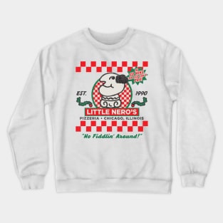 Little Nero's Pizzeria Worn Lts Crewneck Sweatshirt